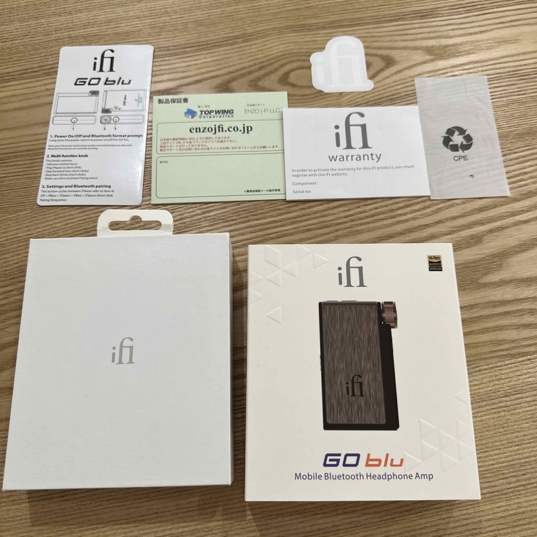 iFi audio GO blu (ゴー ブルー) ワイヤレス アンプ iFi audio GO blu (ゴー ブルー) ワイヤレス アンプ