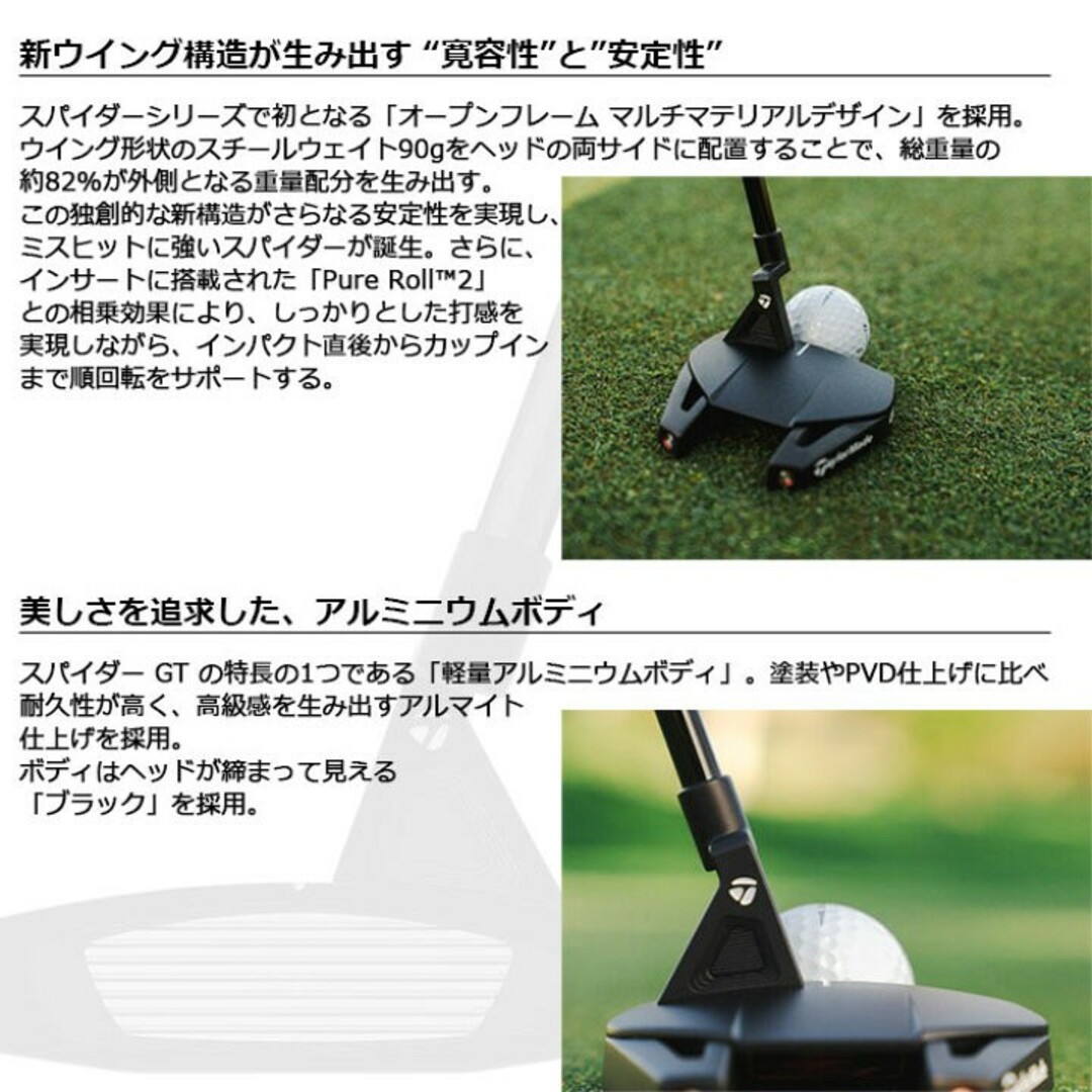 TaylorMade - 【新品未使用】テーラーメイド スパイダーGT ブラック ...