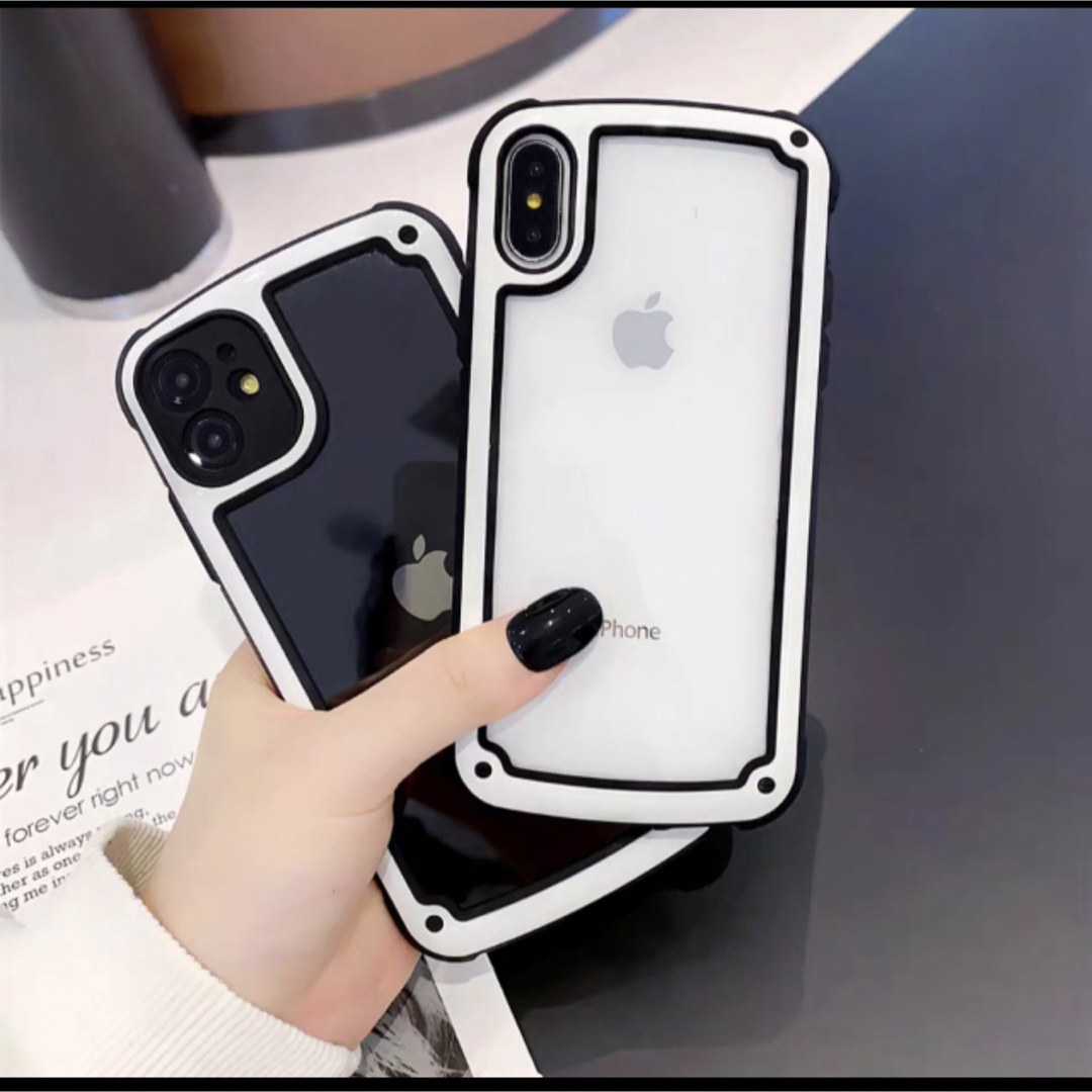 iPhoneケース iPhone13 シンプル フレーム モノトーン 大人気  スマホ/家電/カメラのスマホアクセサリー(iPhoneケース)の商品写真