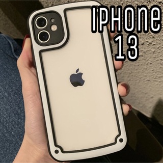 iPhoneケース iPhone13 シンプル フレーム モノトーン 大人気 (iPhoneケース)