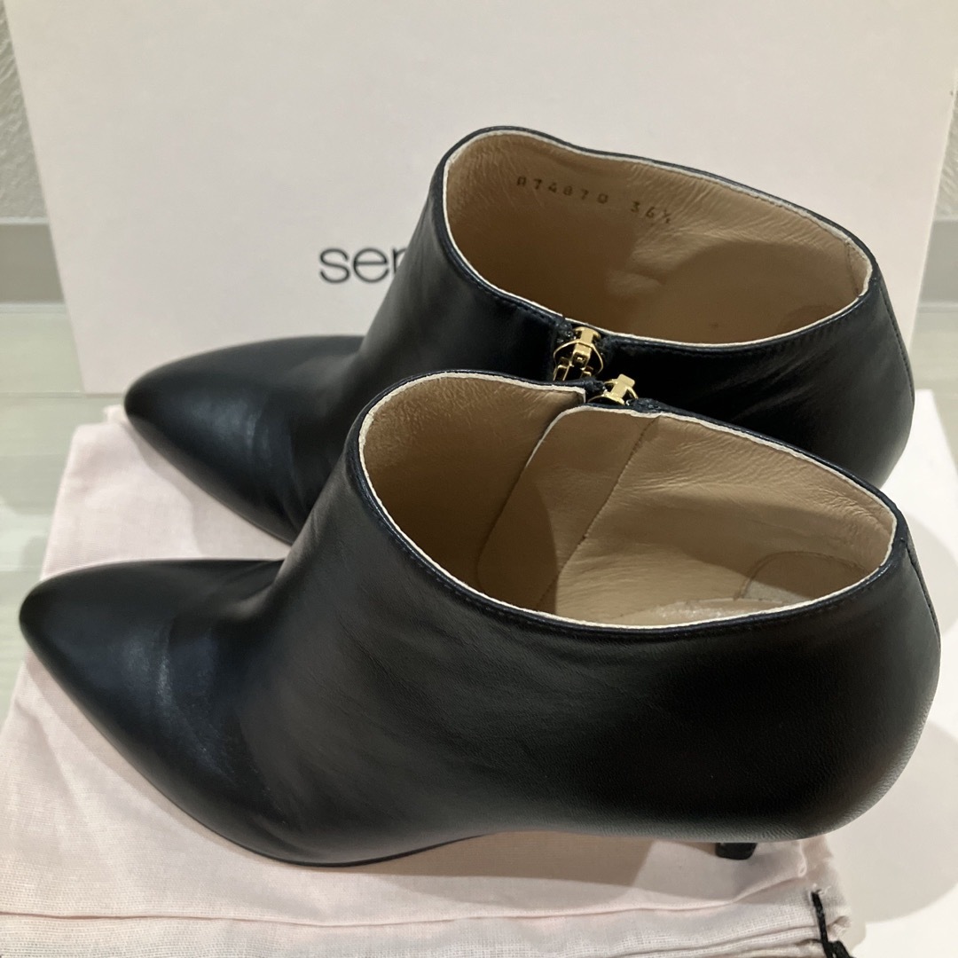 Sergio Rossi - 新品試着のみ セルジオロッシ 36.5 ショート ブーツ 黒