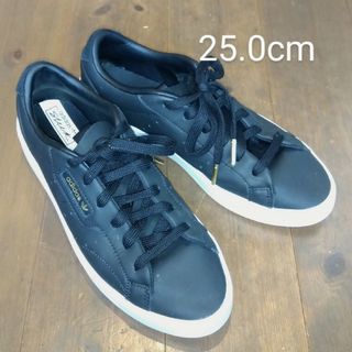 アディダス(adidas)の【中古/美品】◆adidas SLEEK W◆スニーカー/ブラック25.0cm(スニーカー)