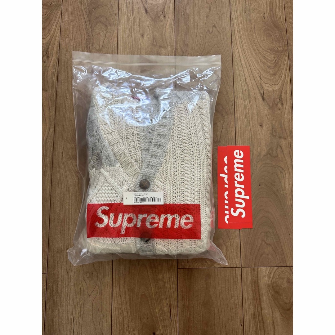 Supreme(シュプリーム)の【M】Supreme Patchwork Cable Knit Cardigan メンズのトップス(カーディガン)の商品写真