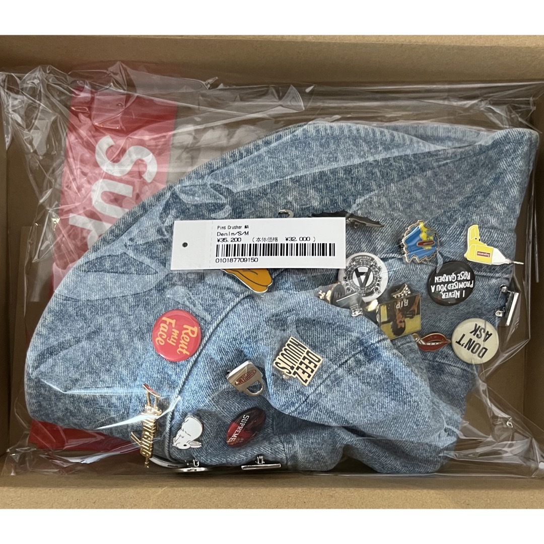 Supreme(シュプリーム)のsupreme pins crusher denim S/M 新品未着用 メンズの帽子(ハット)の商品写真