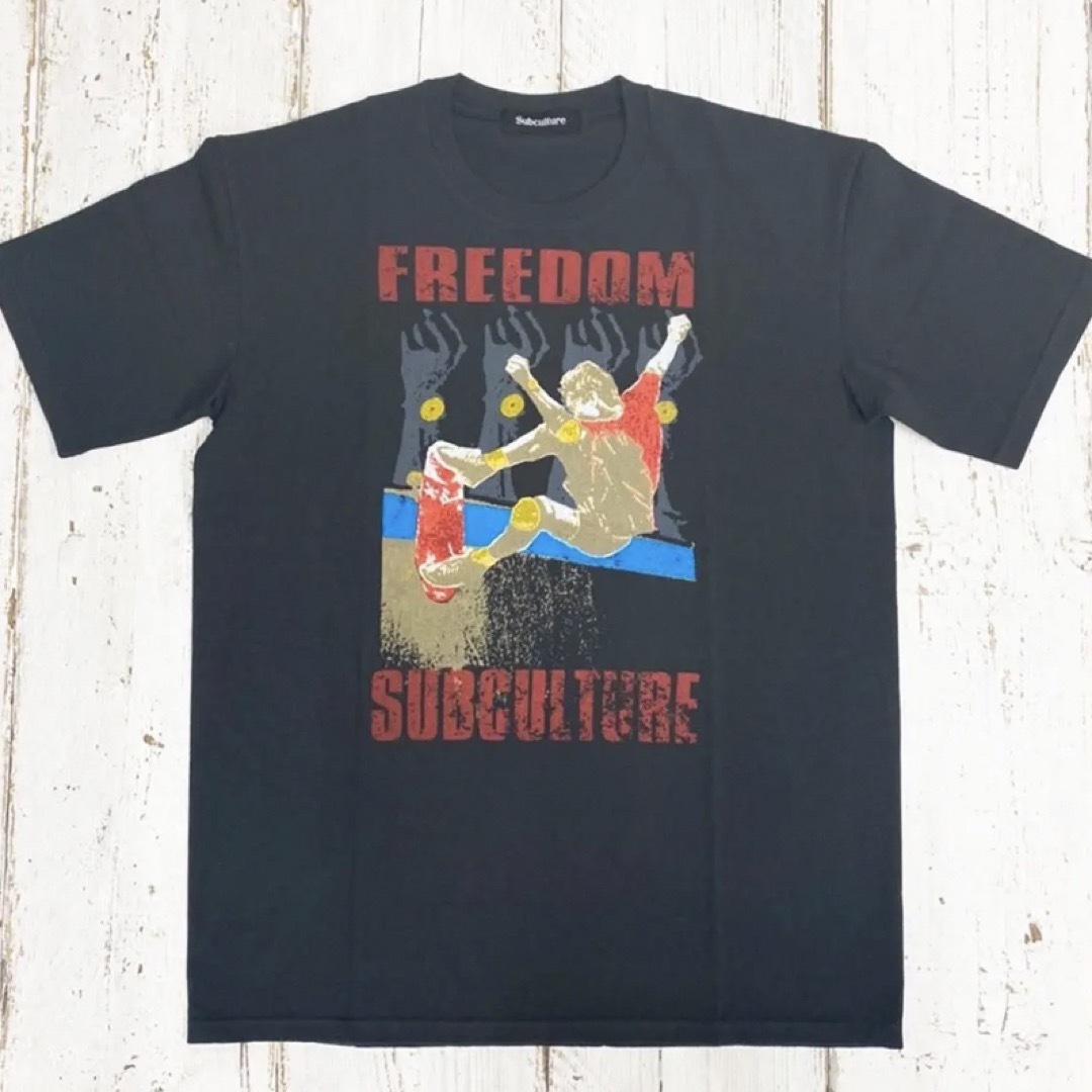 subculture サブカルチャー　pop up 限定　オレンジ　Tシャツ