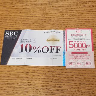 湘南美容　10%offクーポン・紹介カード　セット(その他)