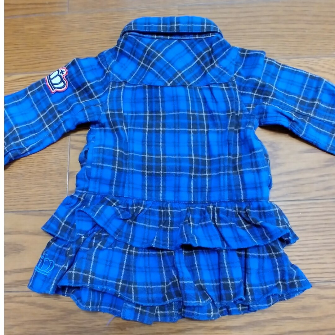 BABYDOLL(ベビードール)のbaby doll シャツワンピース　80 キッズ/ベビー/マタニティのベビー服(~85cm)(シャツ/カットソー)の商品写真