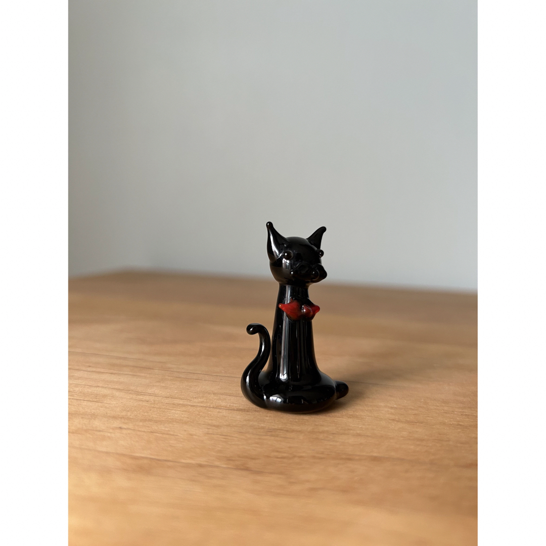 ガラス細工 ガラス ミニチュア 猫 ネコ 置物 昭和レトロ モダン ガラス細工 ガラス ミニチュア 猫 ネコ 置物 昭和レトロ モダン