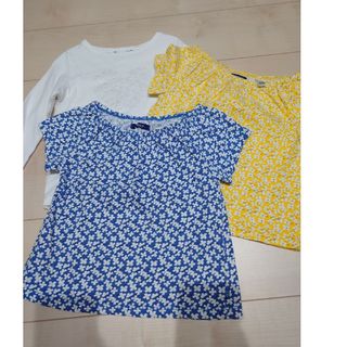 プチバトー(PETIT BATEAU)のオカイディ　半袖、長袖　Tシャツ3枚セット(Tシャツ/カットソー)