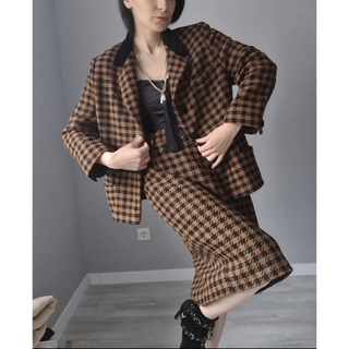 エスカーダ(ESCADA)のLaurel vintage wool houndstooth suits(スーツ)