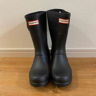 HUNTER 26cmレインブーツミドル箱付き美品-