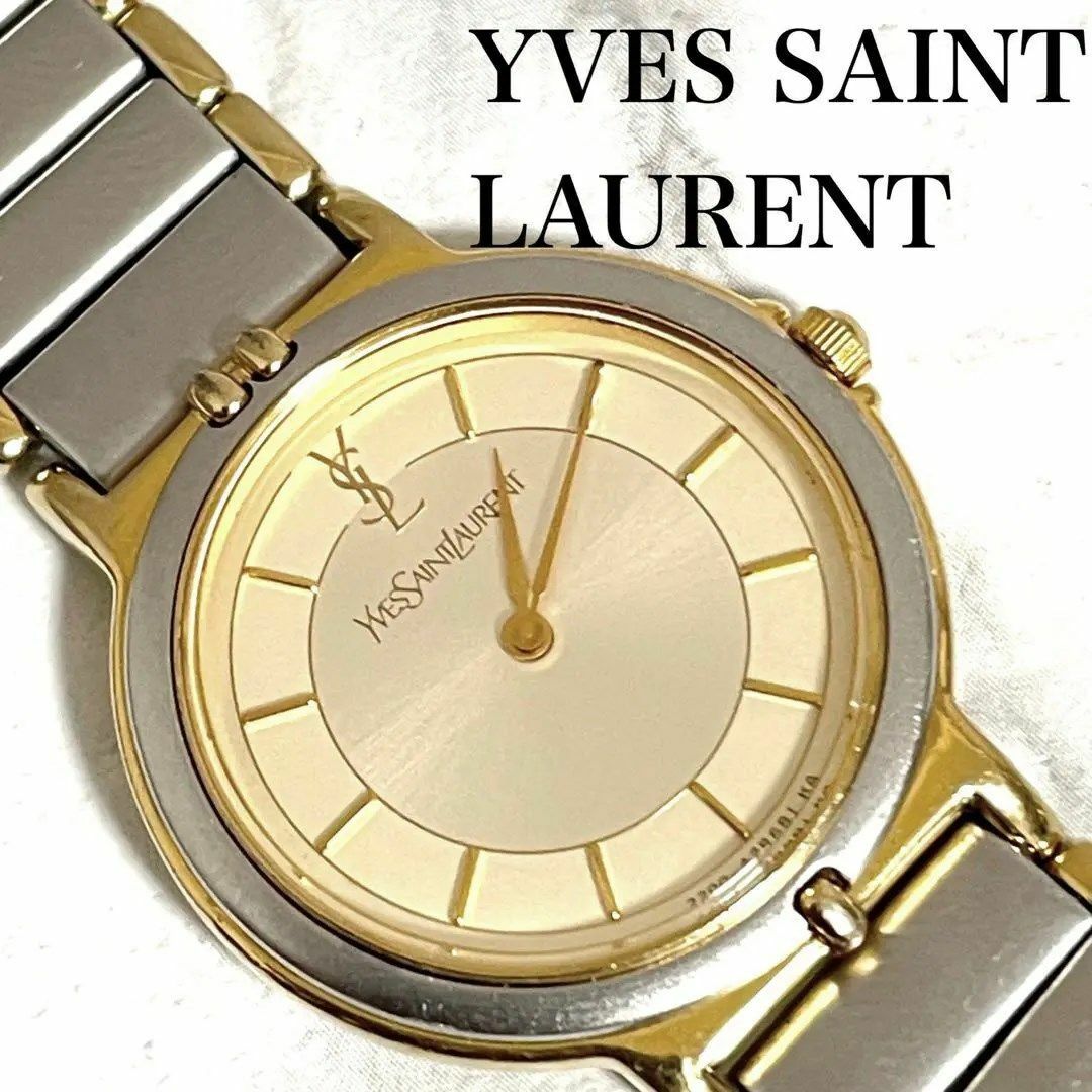 古倉時計正規品【新品電池】YvessaintLaurent/動作品 5420 2針