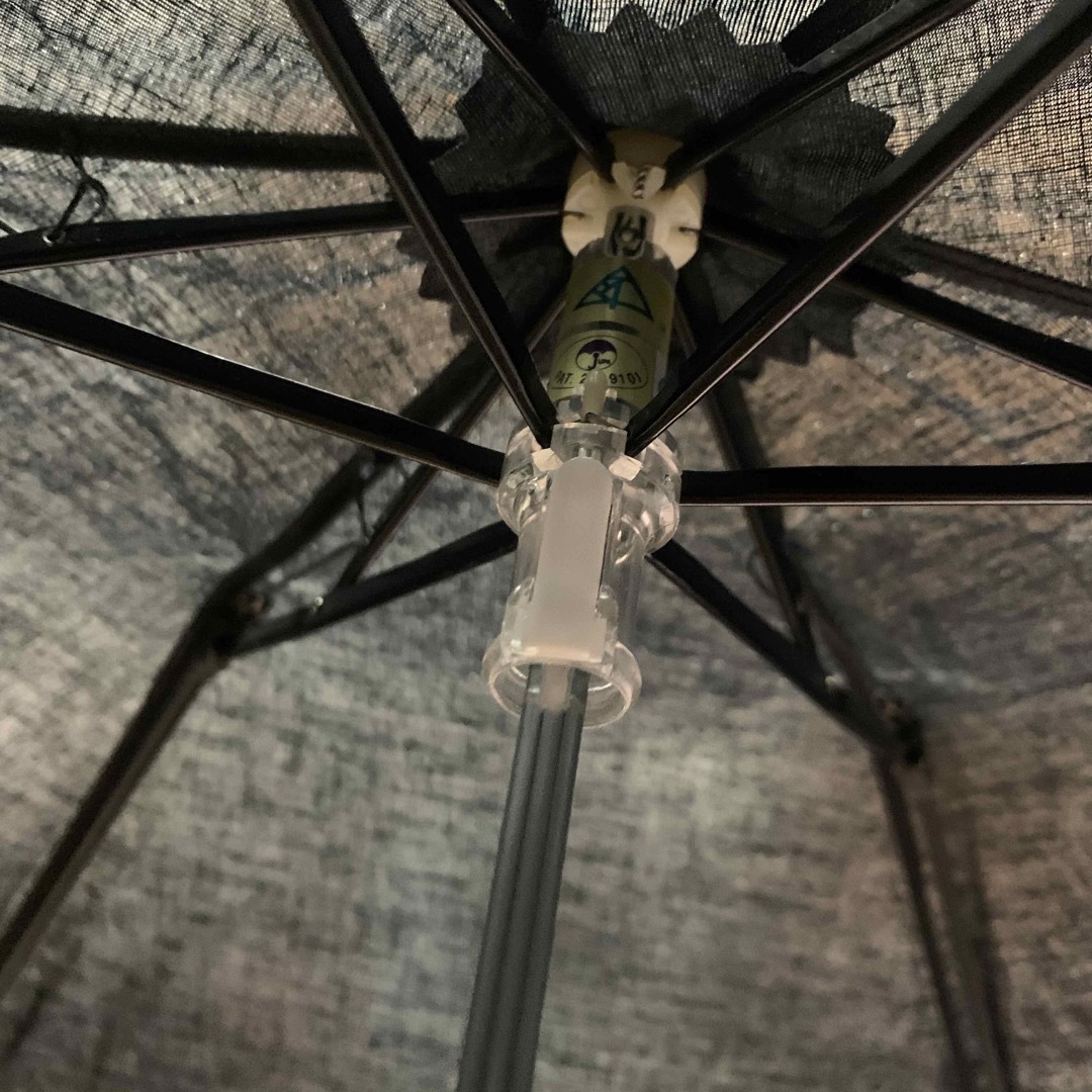 BURBERRY(バーバリー)のバーバリー　日傘　折りたたみ　フリル　ブラック　チェック　お値下げ致しました❣️ レディースのファッション小物(傘)の商品写真