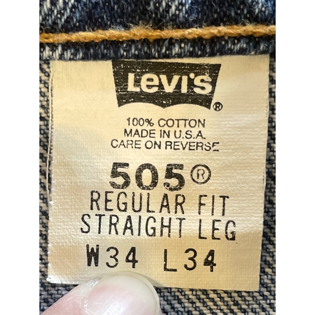 Levi's(リーバイス)の9/18削除　Levi’s（リーバイス）505 アメリカ製オレンジタグ【W34】 メンズのパンツ(デニム/ジーンズ)の商品写真