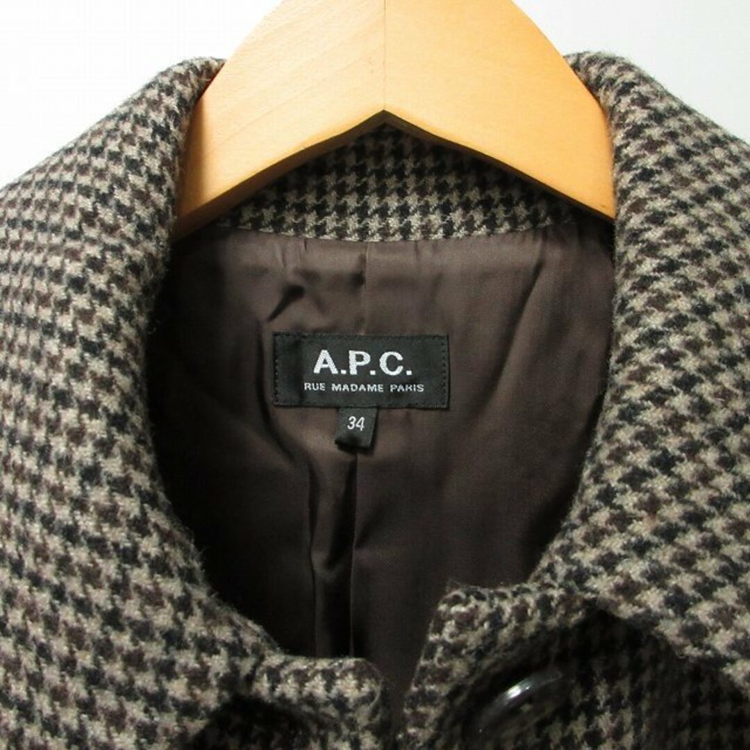 A.P.C - アーペーセー 美品 近年モデル コート ジャケット 千鳥格子柄