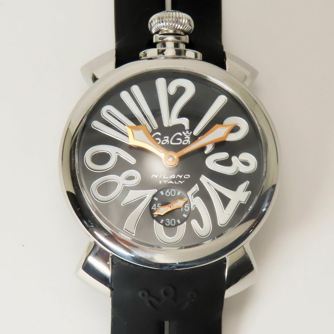 美品 稼働品 ガガミラノ マヌアーレ 48 腕時計 メンズ 手巻き 機械式