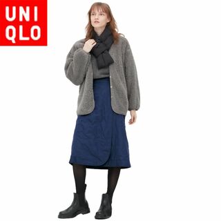 ユニクロ(UNIQLO)のユニクロ 450647 防風ウォームイージースカート（丈標準67～71cm）(ひざ丈スカート)
