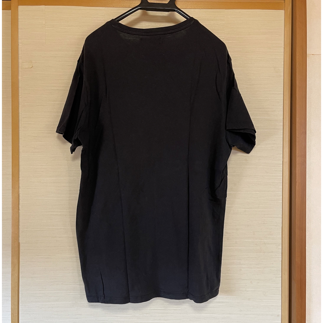 Bershka(ベルシュカ)のBershkaロゴプリント黒TシャツXL メンズのトップス(Tシャツ/カットソー(半袖/袖なし))の商品写真