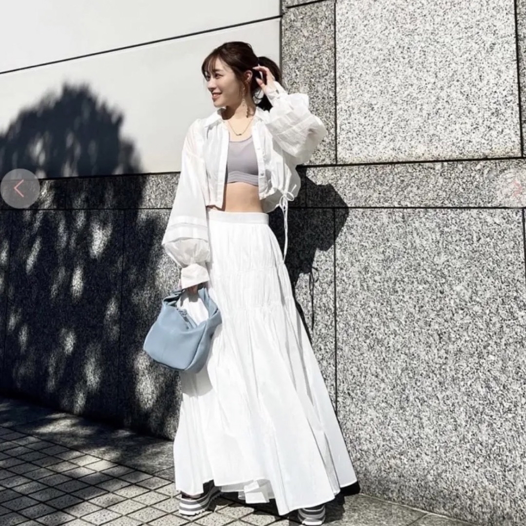 COCODEAL シアーギャザーアシメフレアスカート-eastgate.mk