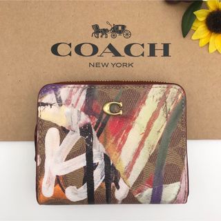 COACH X MINT + SERF/ぺブル レザービルフォールド ウォレット