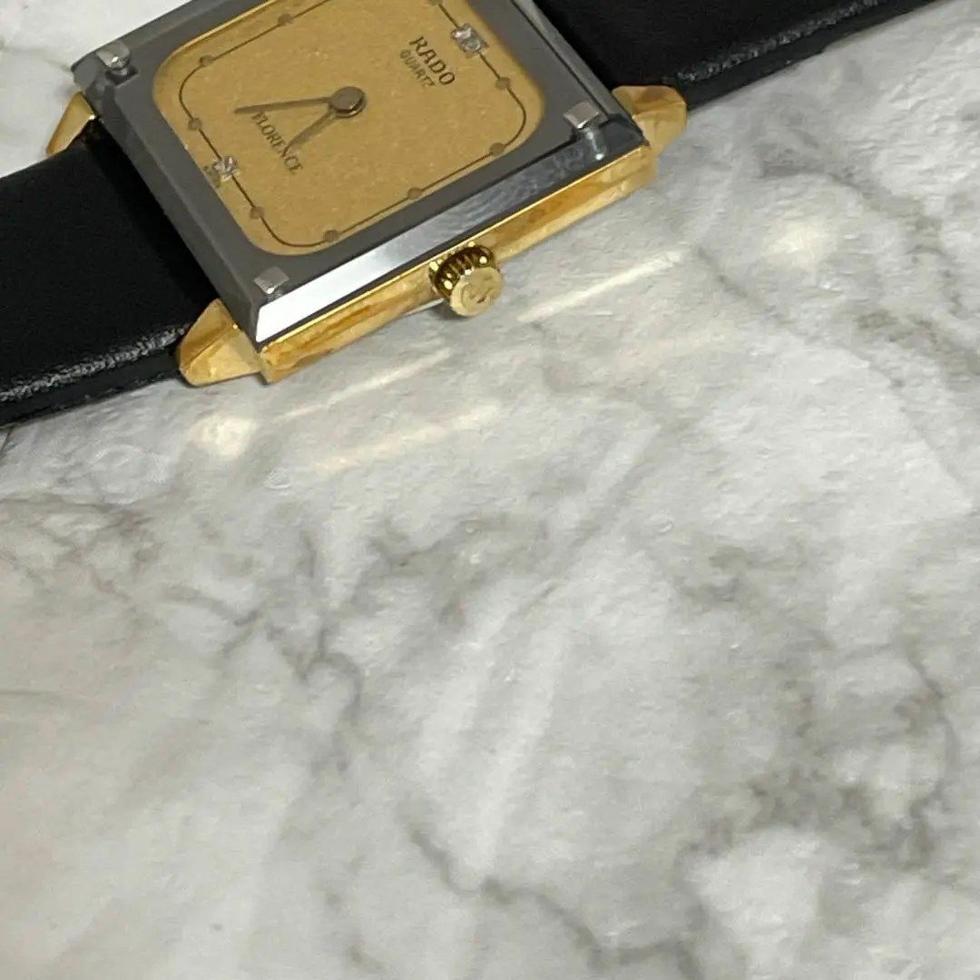RADO(ラドー)の稼動品　RADO ラドー　フローレンス　スクエア　3Pダイヤ　腕時計 レディースのファッション小物(腕時計)の商品写真