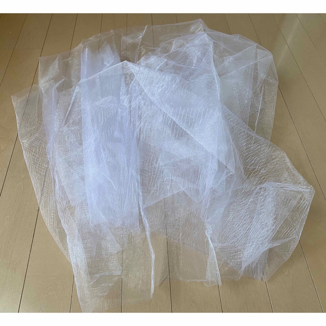 ライト　オーガンジー生地　ウェルカムスペース　チュール ハンドメイドの素材/材料(生地/糸)の商品写真