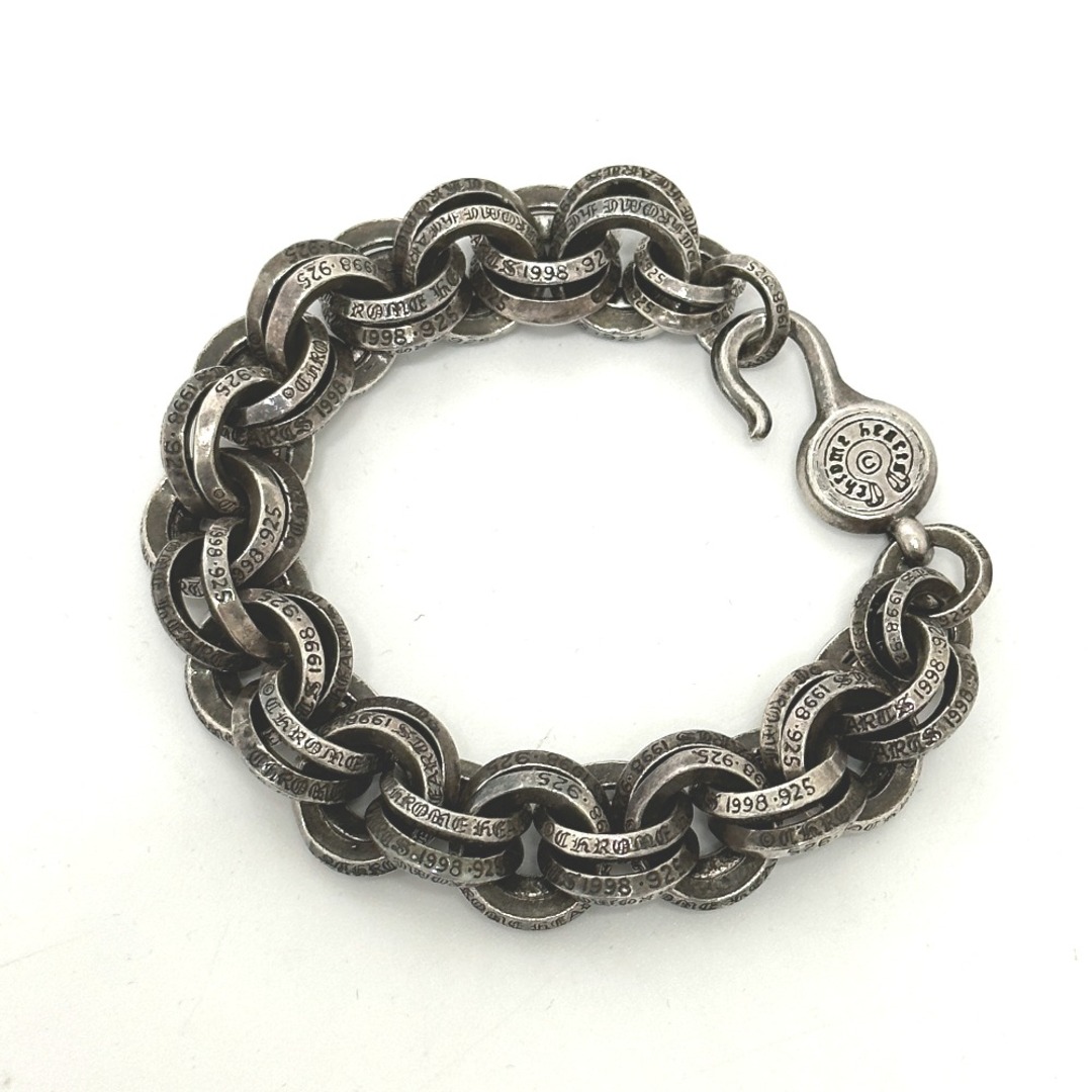 クロムハーツ CHROME HEARTS 2 ダブルBリング DOUBLE B RING アクセサリー ブレスレット SV925 シルバー