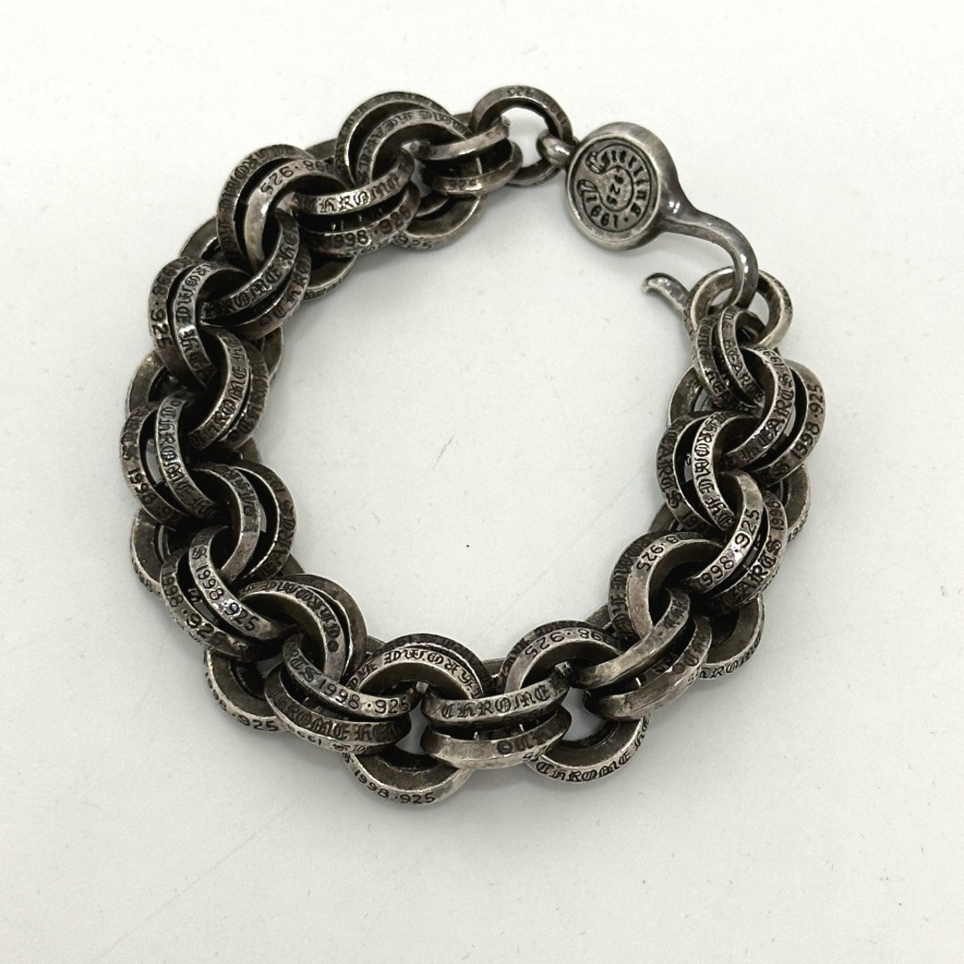 クロムハーツ CHROME HEARTS 2 ダブルBリング DOUBLE B RING アクセサリー ブレスレット SV925 シルバー