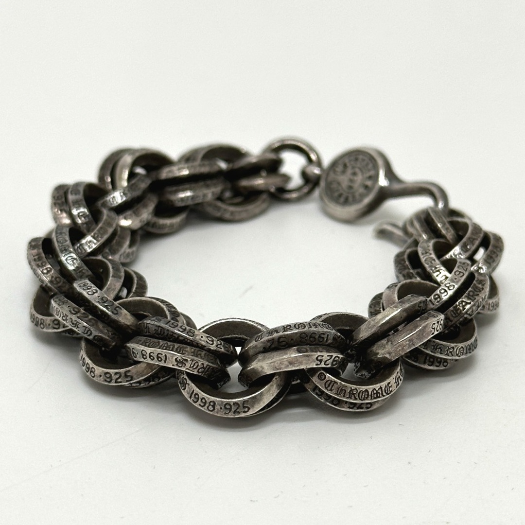 クロムハーツ CHROME HEARTS 2 ダブルBリング DOUBLE B RING アクセサリー ブレスレット SV925 シルバー 2