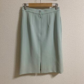 FOXEY スカート　膝丈　グリーン系　上品　日本製　シンプル