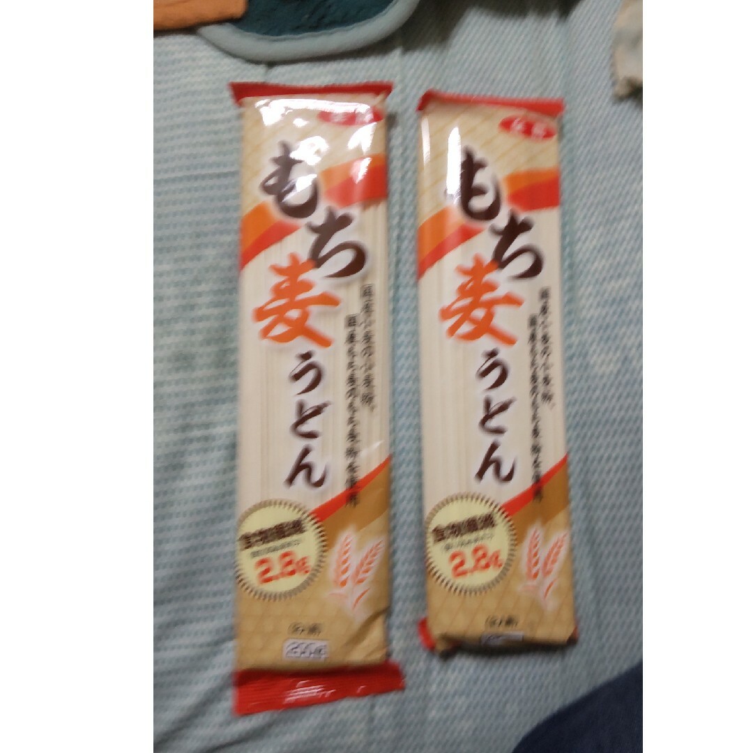 最終値下げ。美味しいもち麦うどん2個セット 食品/飲料/酒の食品(麺類)の商品写真