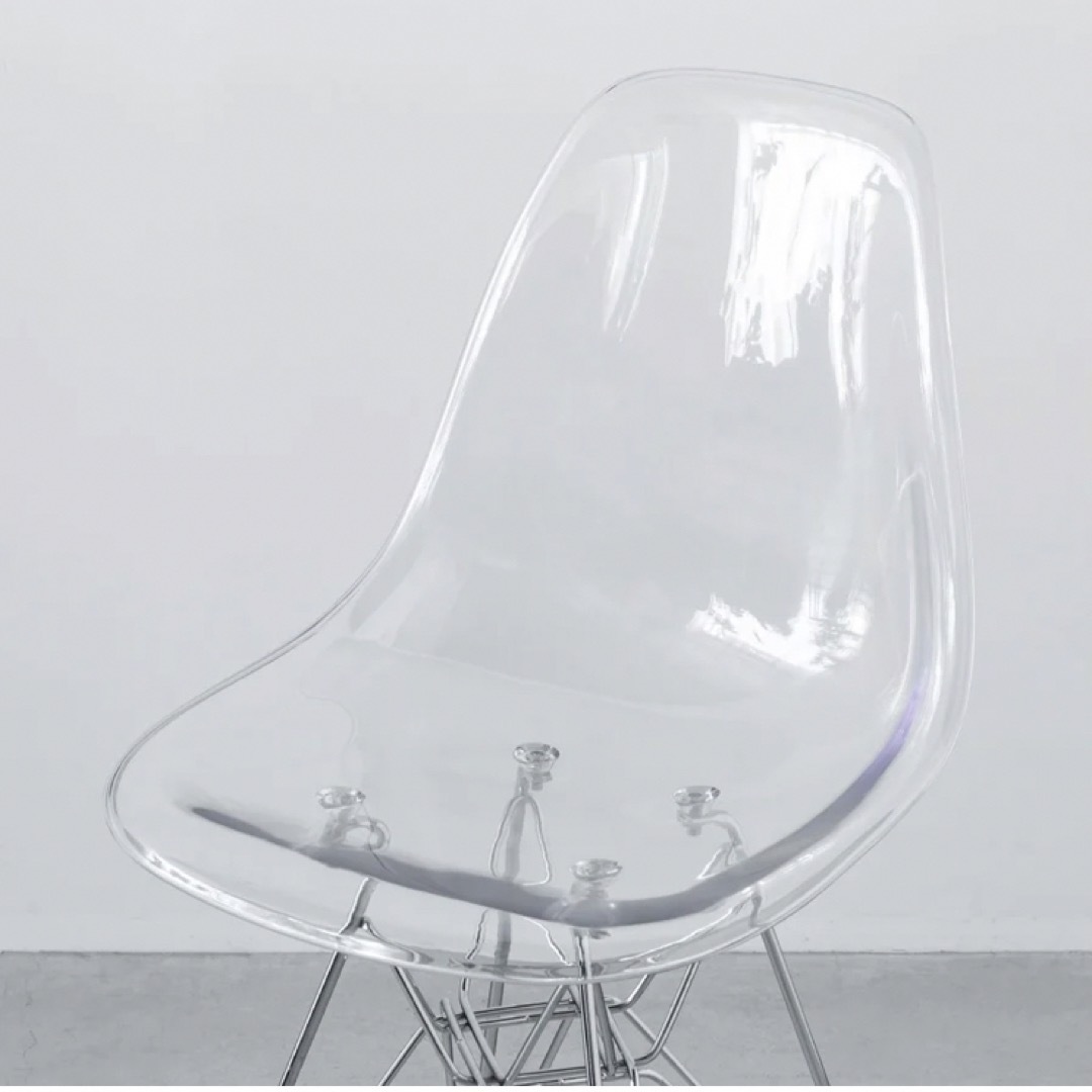 未使用 EAMES shell chair Clear DSR イームズ リプロ 3