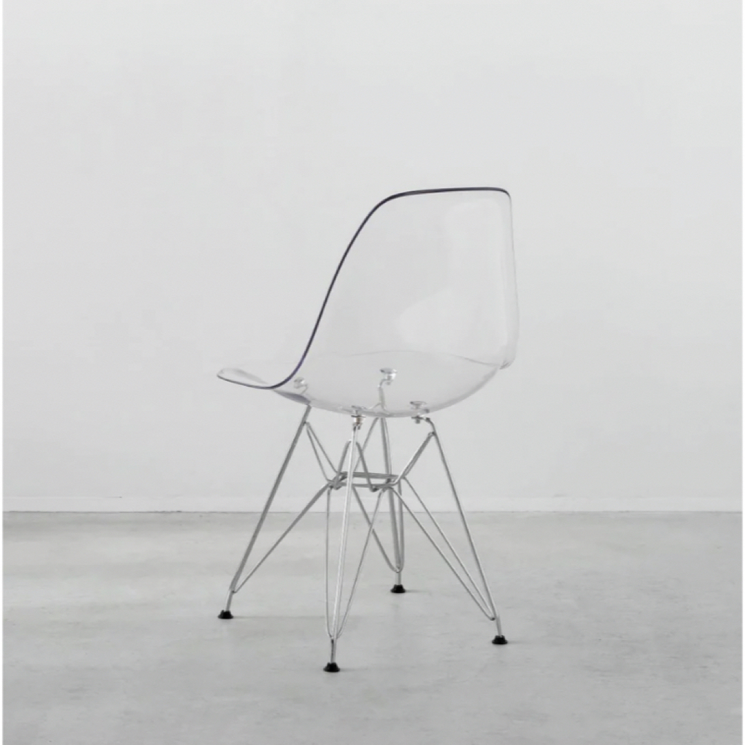 未使用 EAMES shell chair Clear DSR イームズ リプロ 4