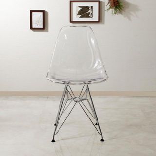 イームズ(EAMES)の未使用 EAMES shell chair Clear DSR イームズ リプロ(スツール)