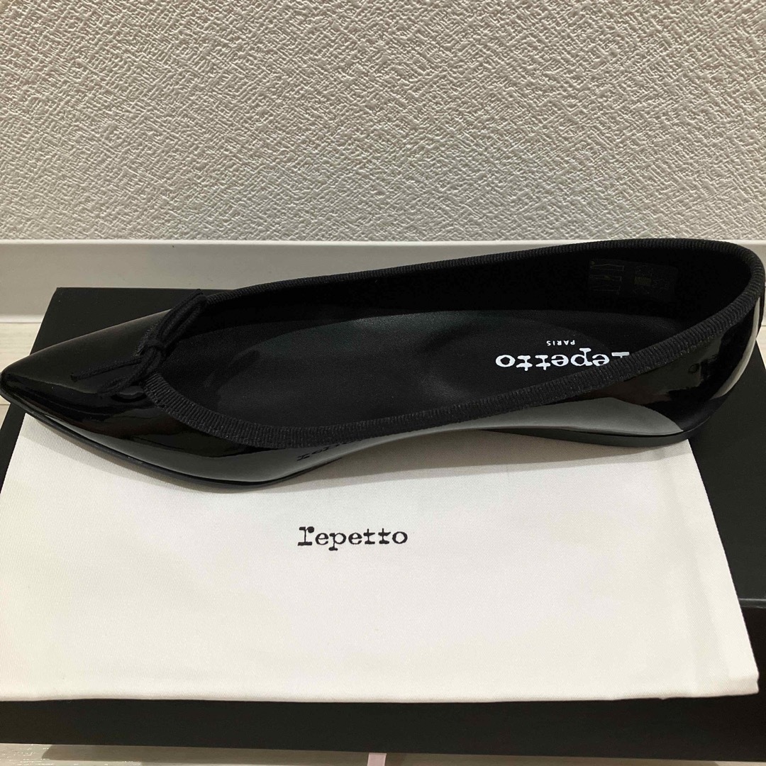 repetto - 新品未使用 レペット junon 黒 37.5 24の通販 by おまめ's