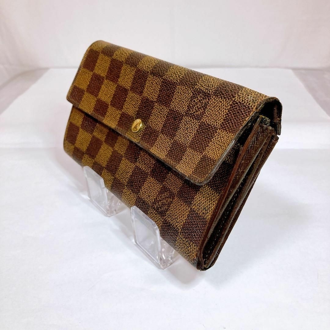 LOUIS VUITTON(ルイヴィトン)の456 ルイヴィトン　ダミエエベヌ　ポルトフォイユサラ　長財布　財布 レディースのファッション小物(財布)の商品写真