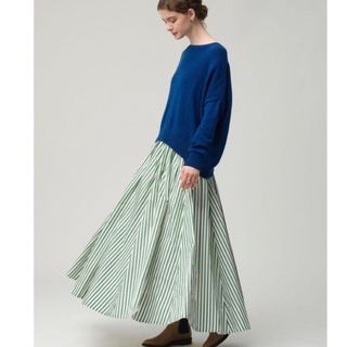 ebure シルクコットンストライプ スカート 86900円