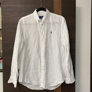 ラルフローレン(Ralph Lauren)のRALPH LAUREN リネン100% 長袖ボタンダウンシャツ(シャツ)