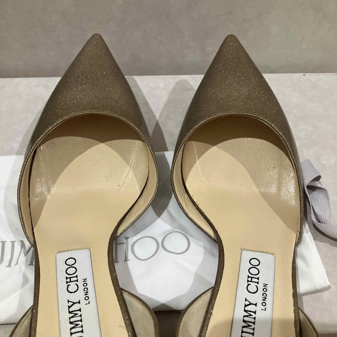 JIMMY CHOO(ジミーチュウ)の新品試着のみ ジミーチュウ パンプス グリッター 36.5 24 レディースの靴/シューズ(ハイヒール/パンプス)の商品写真