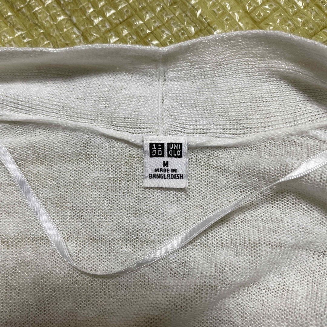 UNIQLO(ユニクロ)のUNIQLO ロングカーディガン 白 M レディースのトップス(カーディガン)の商品写真