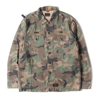 WTAPS ダブルタップス シャツ サイズ:M ウッドランドカモ ミリタリーシャツ HBT LS 02 16AW 迷彩 トップス カジュアルシャツ 長袖【メンズ】