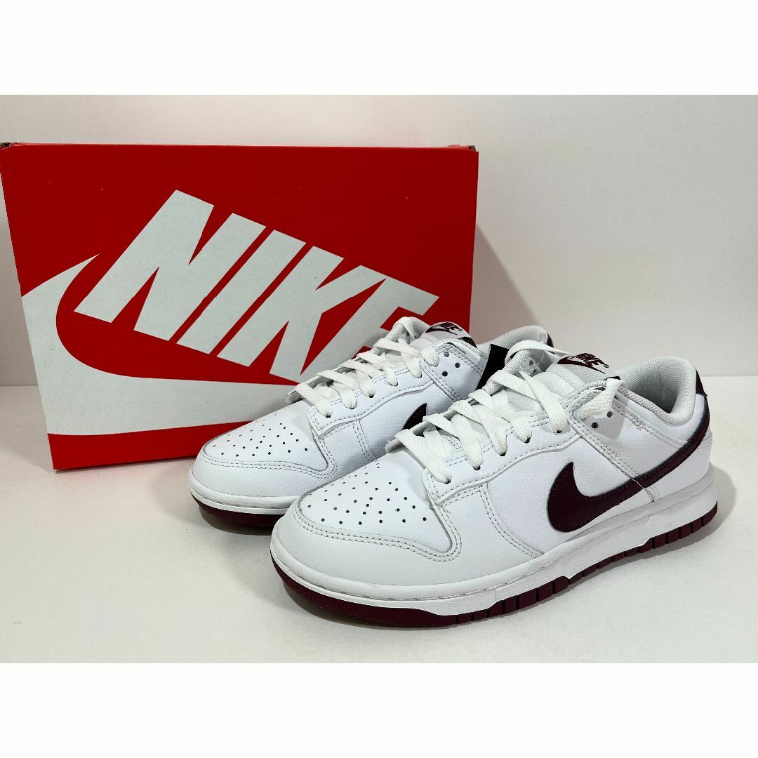 NIKE - 【新品】24cm NIKE DUNK LOW ホワイト/ナイト マルーンの通販