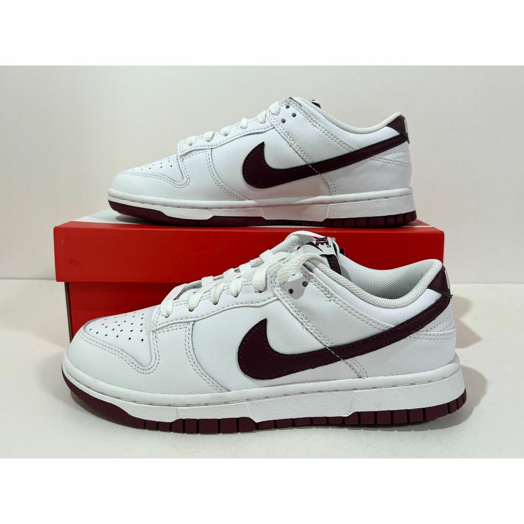 NIKE - 【新品】24cm NIKE DUNK LOW ホワイト/ナイト マルーンの通販
