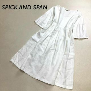 スピックアンドスパン(Spick & Span)の【爽やかなリネン100％】美品 SPICK AND SPAN リネンワンピース(ロングワンピース/マキシワンピース)