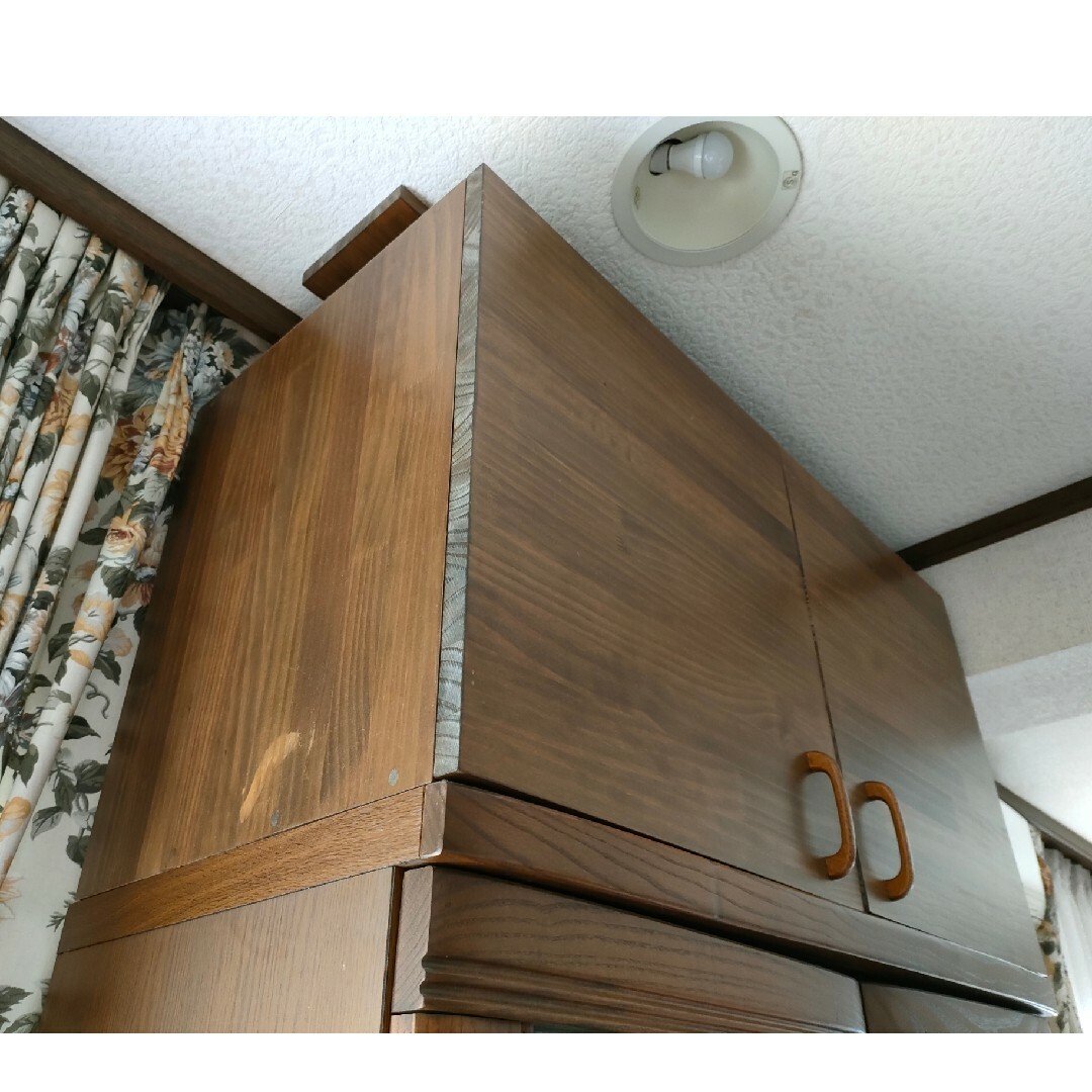 【上置き棚・天井・突っ張り棚】80×40×45cm 《カラー選択》食器棚転倒防止