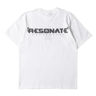 リゾネイト(RESONATE)のRESONATE GOODENOUGH リゾネイト グッドイナフ Tシャツ サイズ:M 00s リフレクターロゴ クルーネック 半袖 Tシャツ anvilボディ / USA製 ホワイト 白 トップス カットソー 【メンズ】【中古】【美品】(Tシャツ/カットソー(半袖/袖なし))