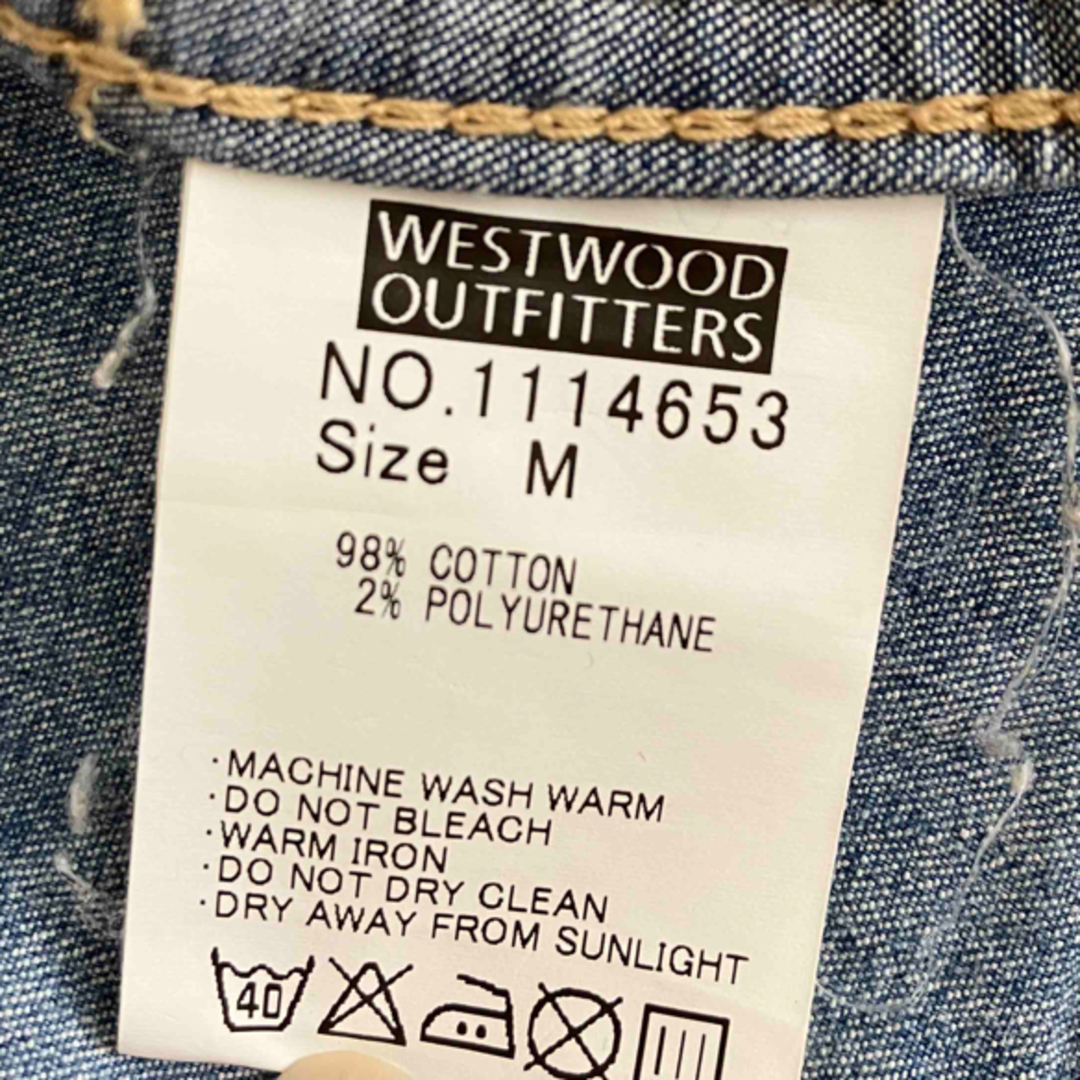 Westwood Outfitters(ウエストウッドアウトフィッターズ)のWESTWOOD  OUTFITTERS デニムワンピース レディースのワンピース(ひざ丈ワンピース)の商品写真