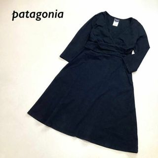 パタゴニア(patagonia)の【美品】patagonia カシュクール オーガニックコットン ワンピース(ひざ丈ワンピース)