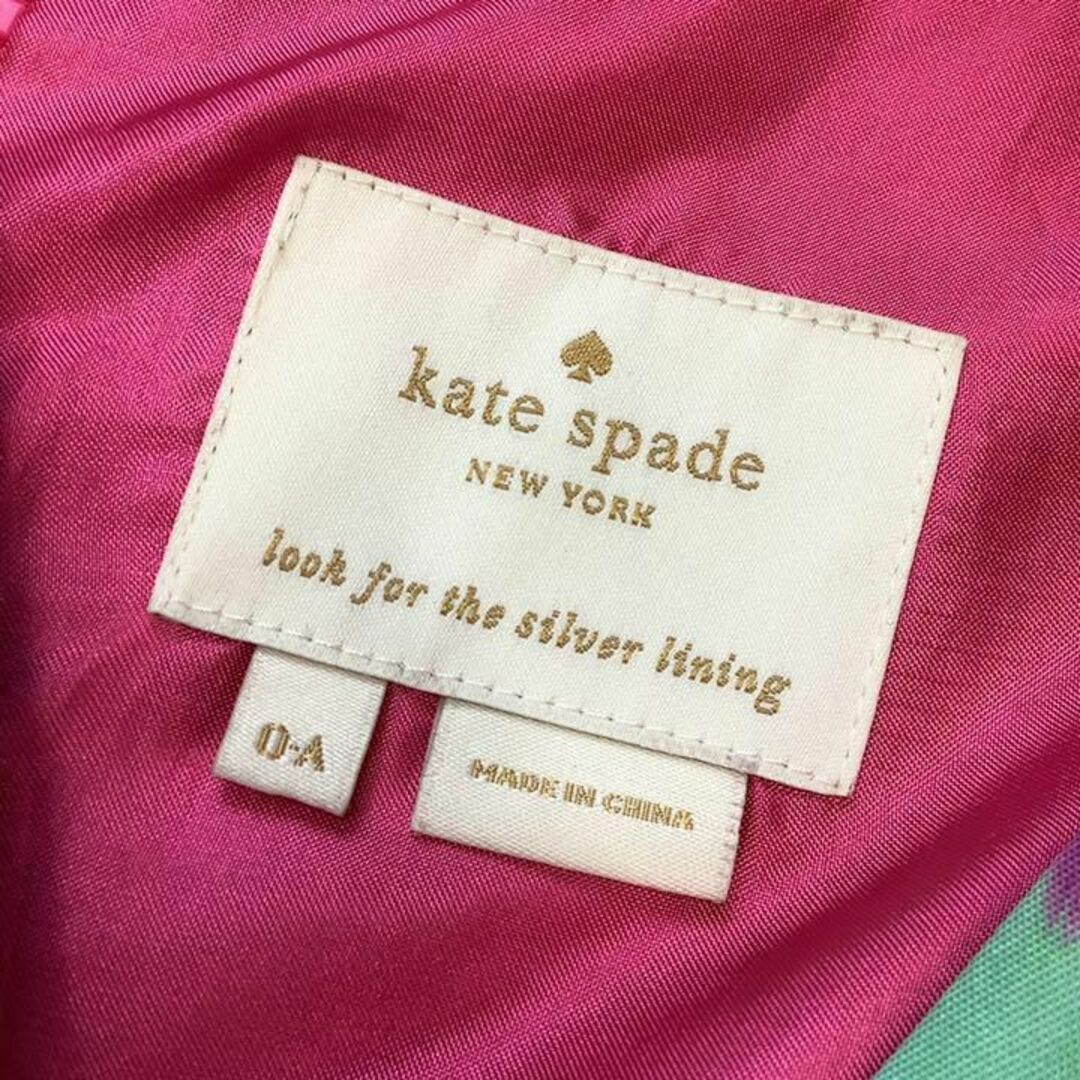 kate spade new york(ケイトスペードニューヨーク)のkate spade 総柄 キーネック ノースリーブ カラフル ワンピース レディースのワンピース(ひざ丈ワンピース)の商品写真