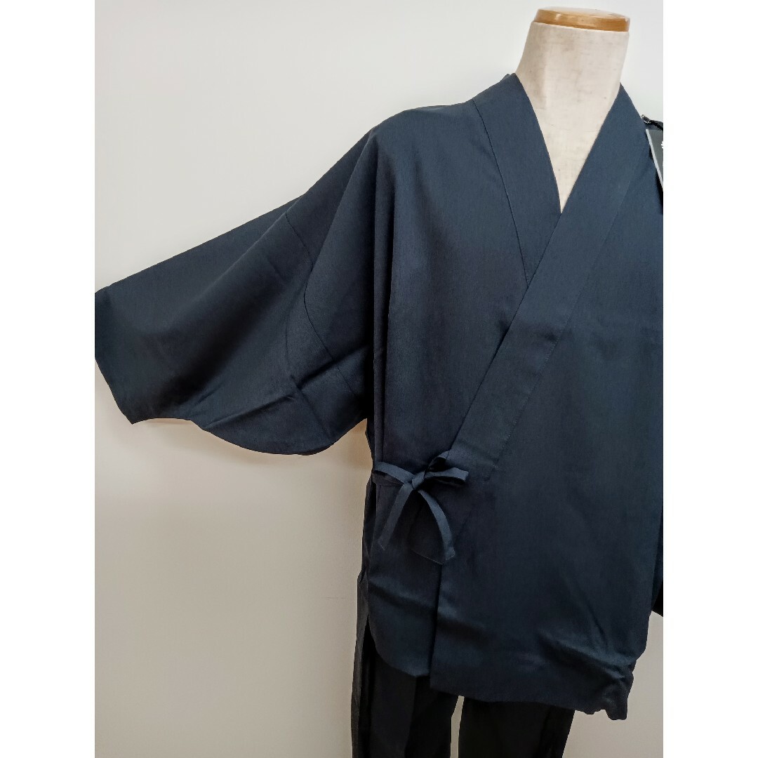 男性作務衣　袴式バンツ付き　Ｌサイズ メンズの水着/浴衣(その他)の商品写真